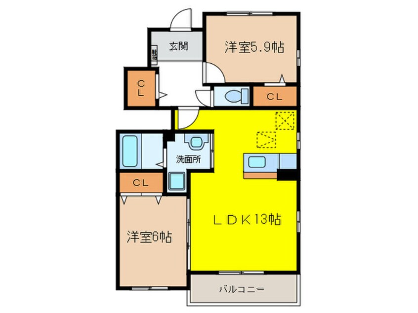 間取図 アルジェントⅡ