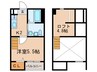アーバンレックス中村公園 1Kの間取り