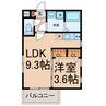 MOVE生駒WEST 1LDKの間取り