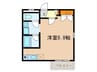 レジデンス　カサブランカ 1Rの間取り