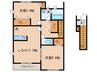 リーブル　グランK 2LDKの間取り