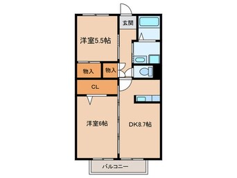 間取図 コンフォート平中