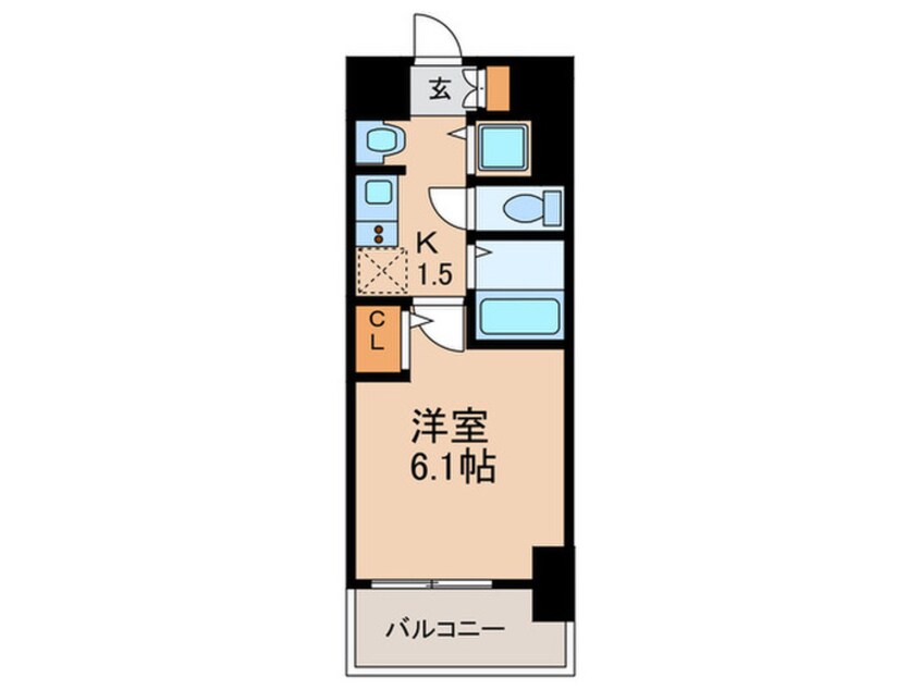 間取図 ﾌﾟﾚｻﾝｽ名古屋STATIONｱﾌﾞｿﾘｭｰﾄ