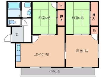 間取図 ニュ－コ－ポ味鋺
