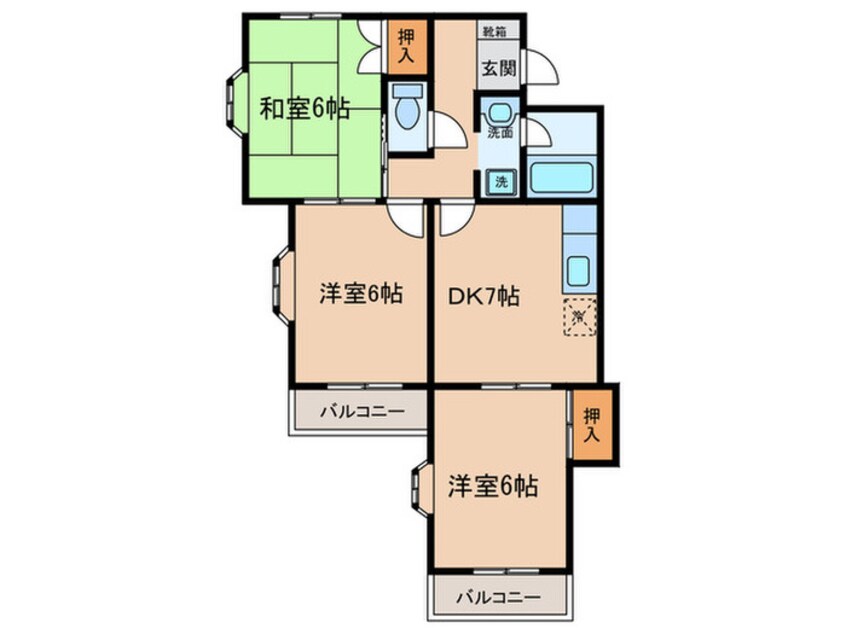 間取図 寺山パークハイツ