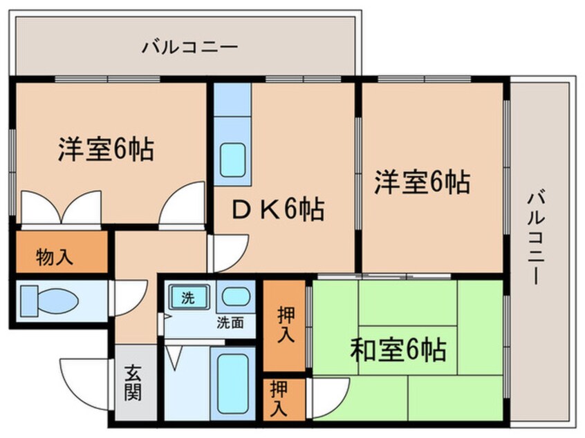 間取図 寺山パークハイツ