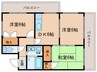 寺山パークハイツ 3DKの間取り