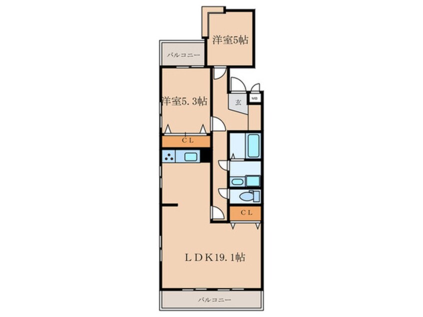 間取図 サンハイツ小幡