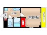 サンハイム広路 1Kの間取り
