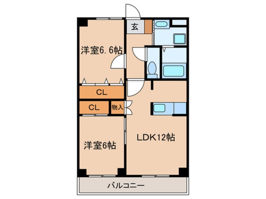 間取図 メトロ扶桑