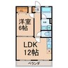 コーポ名倉 1LDKの間取り