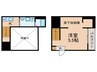 ローレルフォレスタ本陣 1Kの間取り