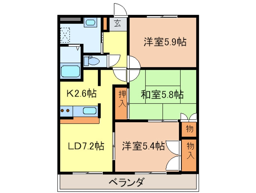 間取図 エメラルド・ノービレ１
