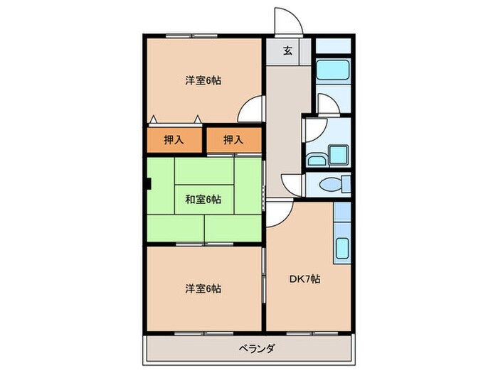 間取り図 リンピア　志水