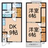 DUPLEX小林 2DKの間取り