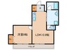 鶴舞アネックス 1LDKの間取り