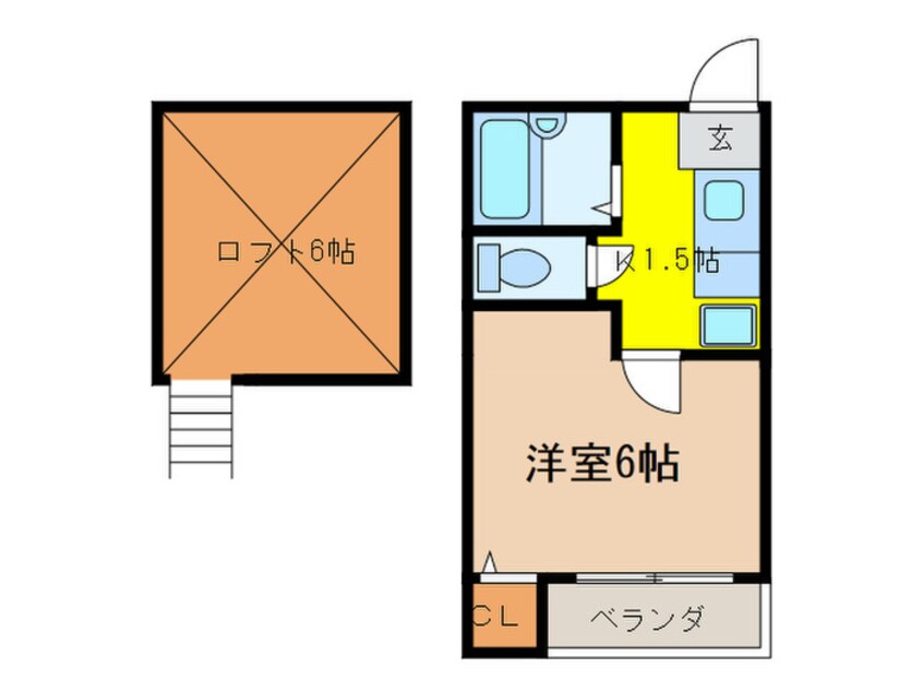 間取図 ファイブスタ－ハイツ