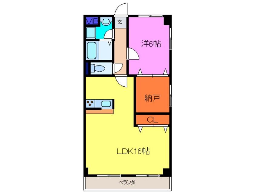 間取図 シティ－ハイツ石原