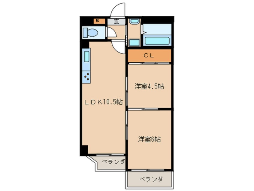 間取図 シティ－ハイツ石原