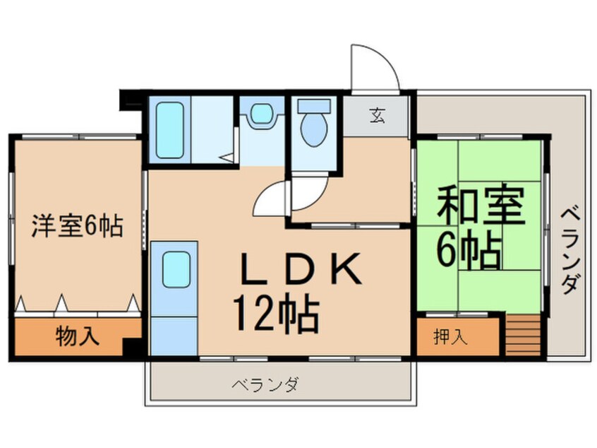 間取図 コ－ポ本山