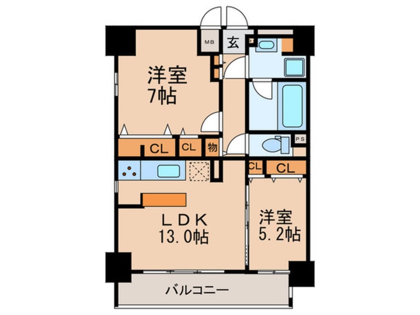 間取図 グランディ－ル名古屋