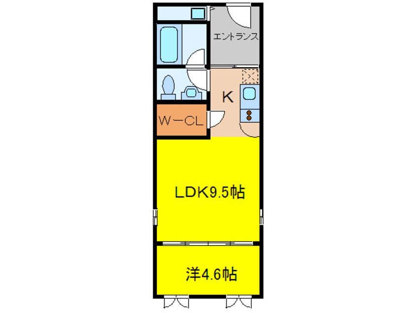 間取図 ｼｭﾀｯﾄﾒｿﾞﾝ