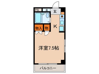 間取図 コスモパレスＰｅａｃｅ　Ｏｎｅ