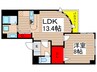 Ｐrime Ｈills 1LDKの間取り