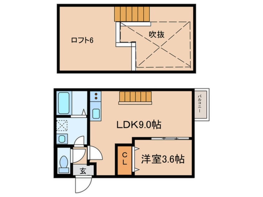 間取図 Creo栄生伍番館