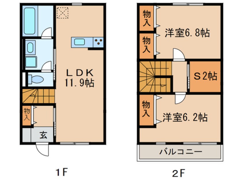 間取図 グリューンヴィラ武路