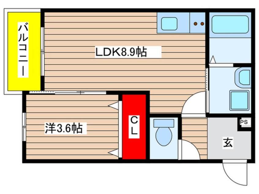 間取図 仮)ｼﾞｰﾒｿﾞﾝ名古屋松下ｲｴｼｱ
