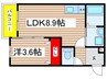 仮)ｼﾞｰﾒｿﾞﾝ名古屋松下ｲｴｼｱ 1LDKの間取り