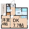 MOVE六番町EAST 1DKの間取り