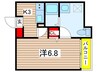 メイクスR道徳公園I 1Kの間取り