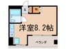 アーバンブラン金山 1Rの間取り