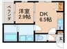 ハーモニーテラス野田Ⅳ 1DKの間取り