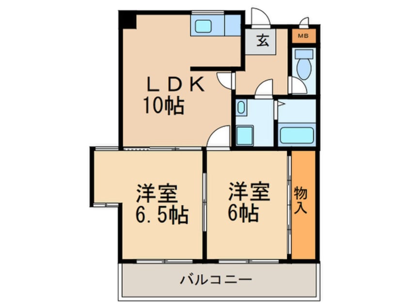 間取図 ロワ・ヴェール瑞穂