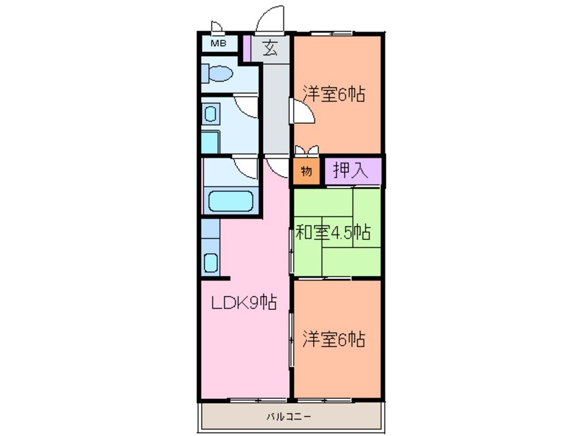 間取図 サンハイツすぎやま