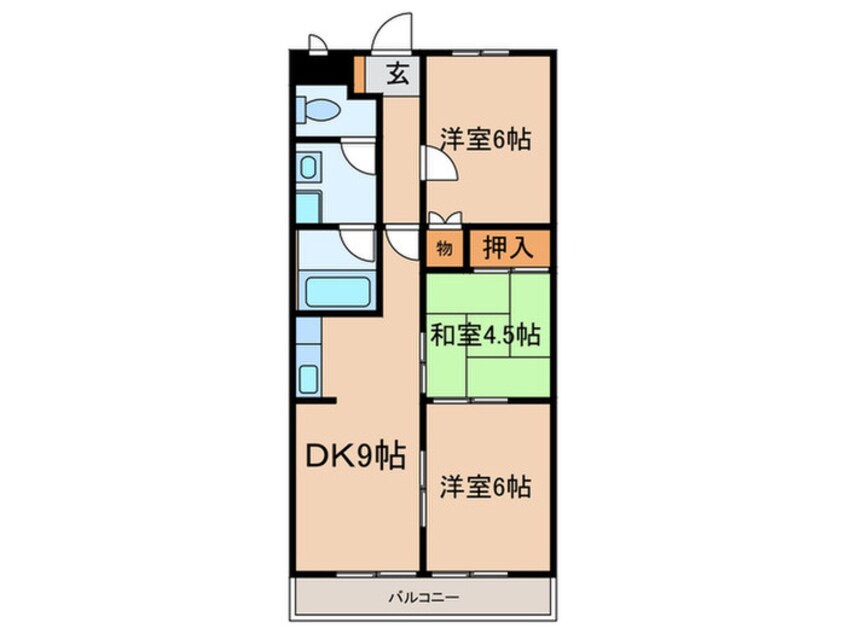 間取図 サンハイツすぎやま