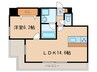 Perte Kanayama 1LDKの間取り