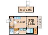 シアヴィータ名古屋 1Kの間取り
