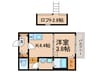 シアヴィータ名古屋 1Kの間取り