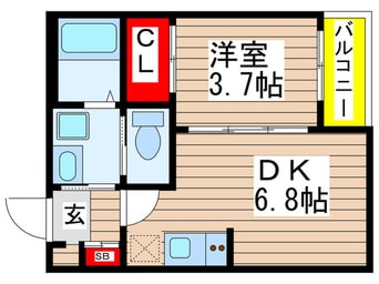間取図 ハーモニーテラス長戸