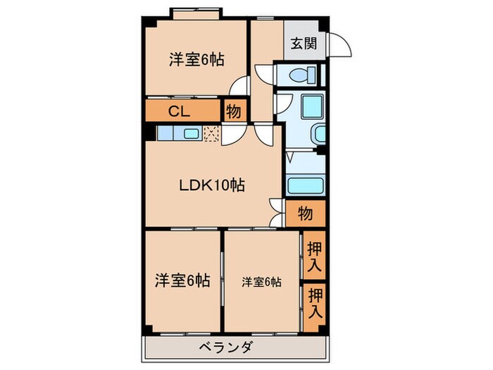 間取り図 ヴィラ上小田井壱番館