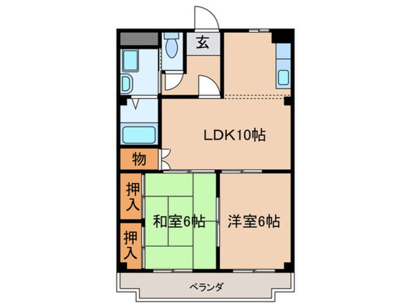 間取図 ヴィラ上小田井壱番館