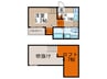 スプリングフォレスト壱番舘 1Kの間取り