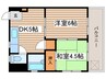 丸美ﾊﾟｰｸﾏﾝｼｮﾝ瑞穂（404） 2DKの間取り