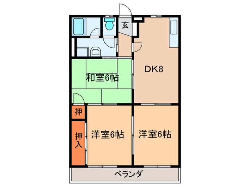 間取図 サンハイツ河合