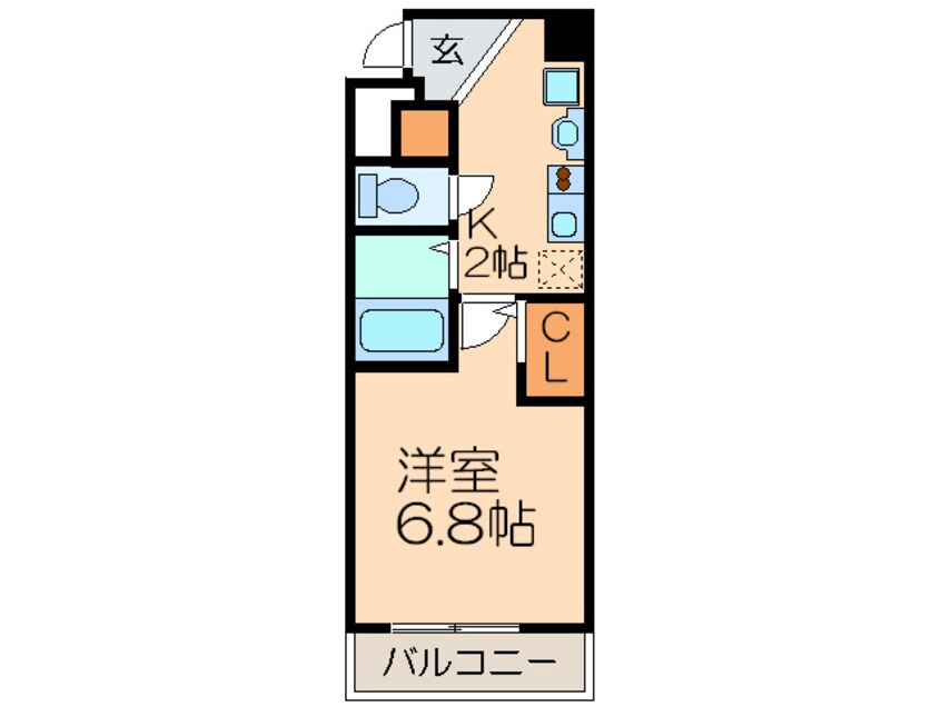 間取図 クレストステージ名駅