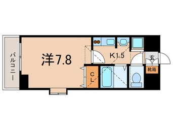 間取図 ﾌﾟﾚｻﾝｽ名古屋駅前ｱｸｼｽ(702)